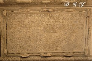 Widok fragmentu epitafium